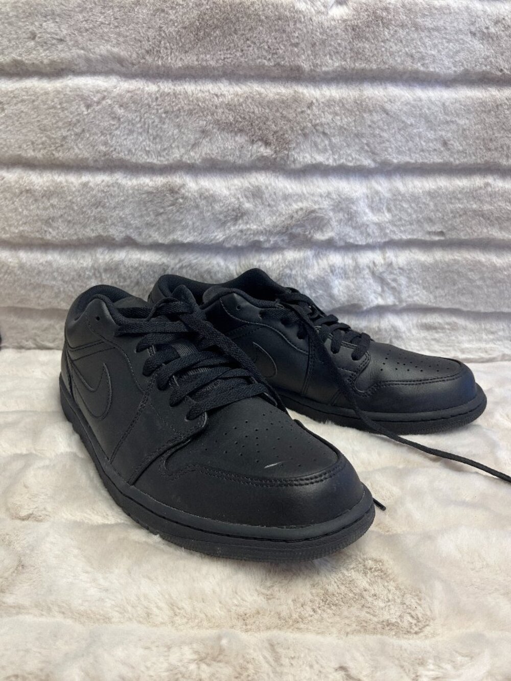 Nike Air Jordan 1 Low "Triple Black" – Men's Size 11.5